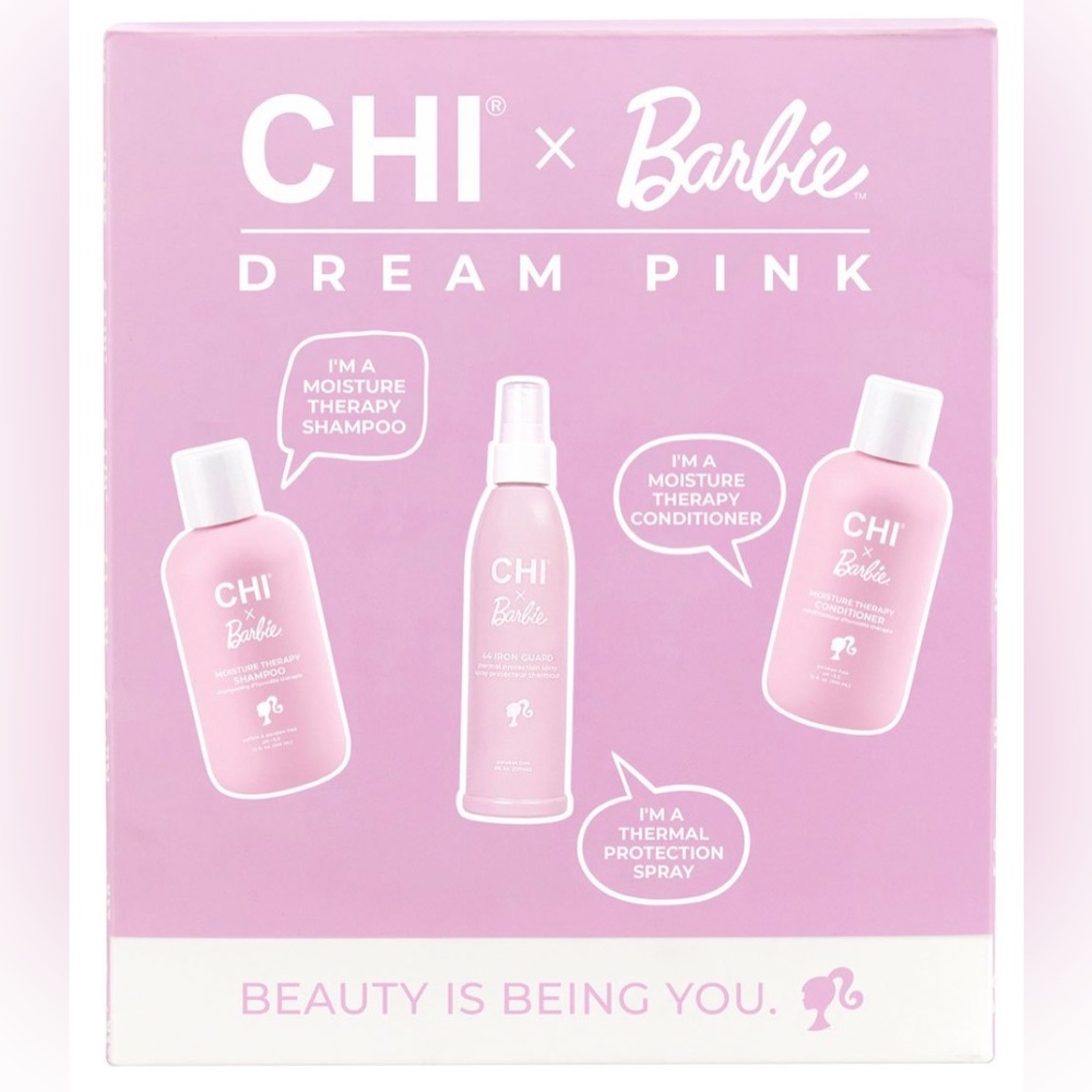 CHI x Barbie Dream Pink Hair Care Set NEW